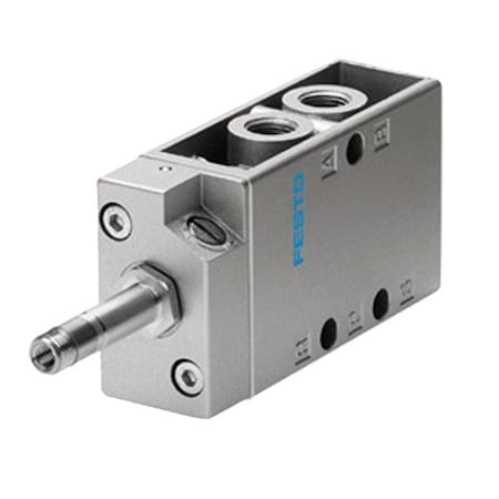 Festo Poppet Valve, 1/8 in. G Port, 5 Port, 4 Way, 2 Position MFH-5-1/8 NR. 9982